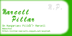 marcell pillar business card